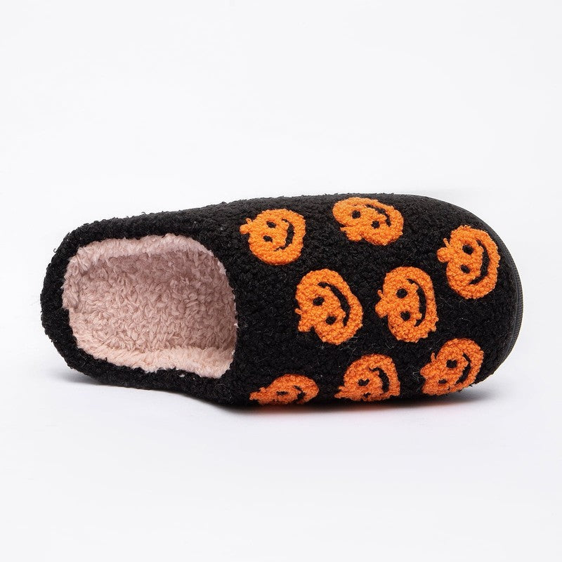 Cute Ghost Plush Halloween Slippers Comfy Warm Slip On for Women Men Pumpkin5