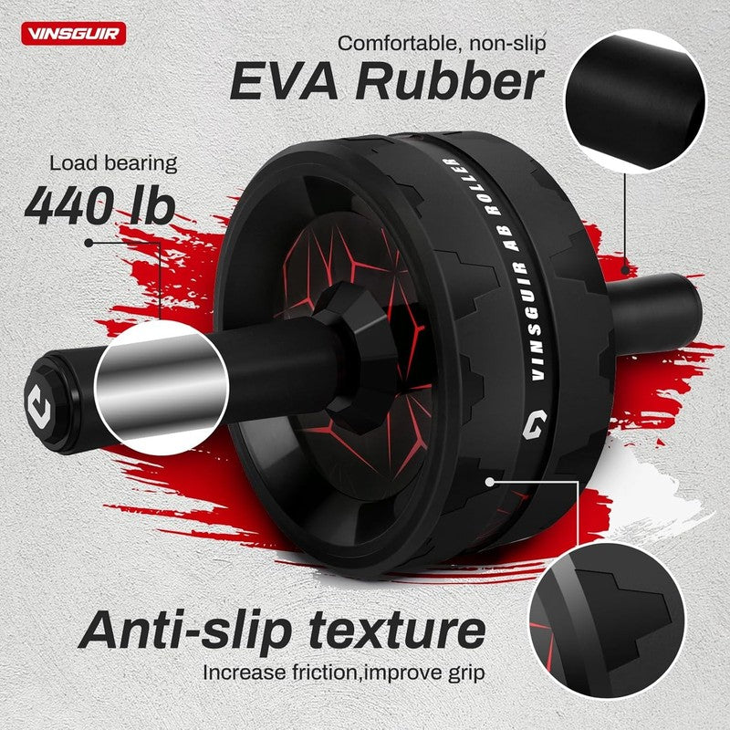 Ab Roller Wheel, Abs & Core Workout Equipment for Home Gym with Knee Pad Accesso3