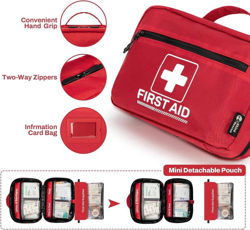 240 Piece All Purpose First Aid Kit, Home & Office Professional Medical Supplies1