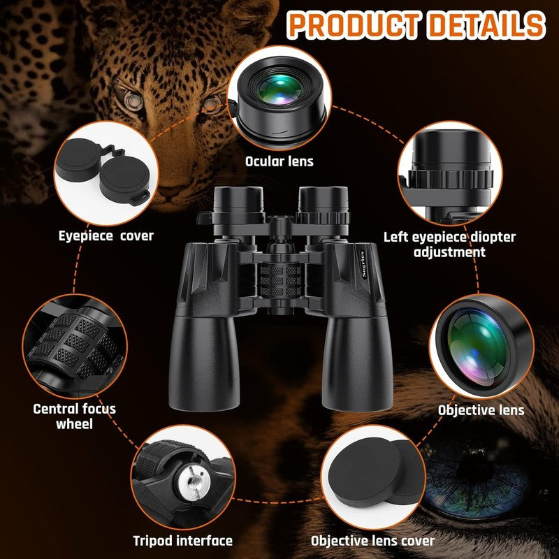High Powered 10 30X50 Zoom Binoculars for Bird Watching & Hunting, Clear Vision7