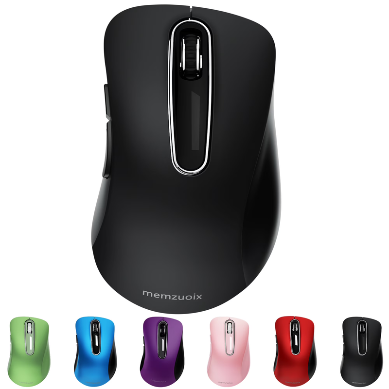 2.4GHz Wireless Mouse 1200 DPI 5 Button USB Receiver PC Laptop Black Pearl10
