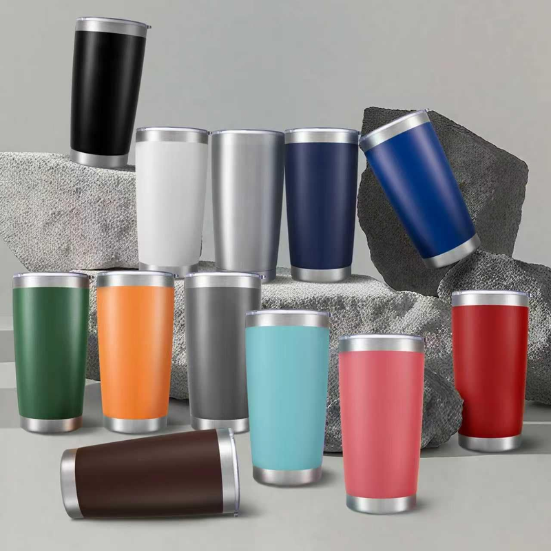 20oz Stainless Steel Tumbler 12 Pack Vacuum Insulated Coffee Cups7