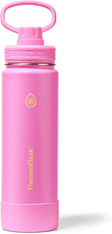 24oz Insulated Water Bottle Stainless Steel Spout Lid Leakproof Hot Cold7