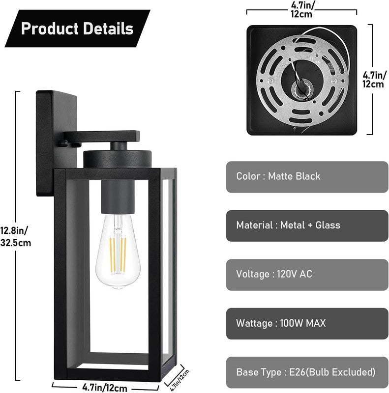Outdoor Wall Light Fixtures, Exterior Waterproof Wall Lanterns, Porch Sconces Li6