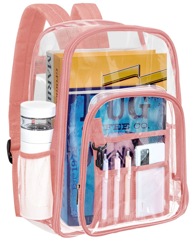 Heavy Duty Clear Backpacks Large Capacity PVC Transparent Waterproof Backpacks f8