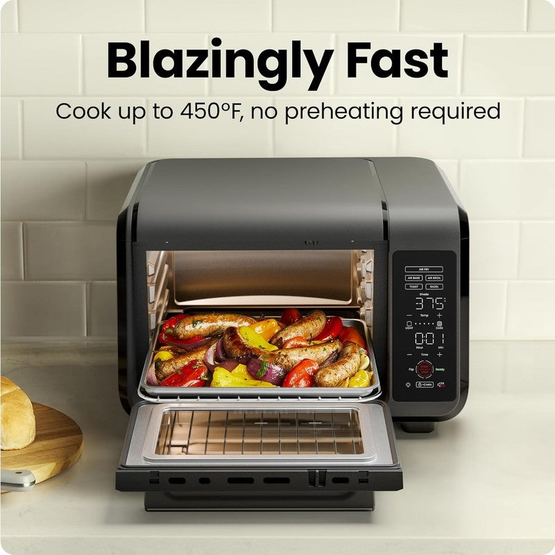 15Qt Air Fryer Toaster Oven, 4 Slice, Bake/Broil/Air Fry/Toast, 450°F Max1