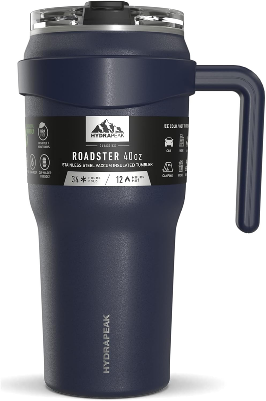 40oz Stainless Steel Tumbler w/ Handle Straw Lid Insulated Pale Sage9