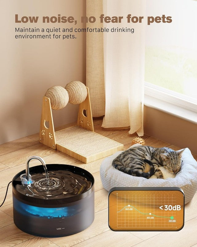 Cat Water Fountain 108Oz/3.2L, Super Quiet Pet Drinking Dispenser for Cats & Dog3
