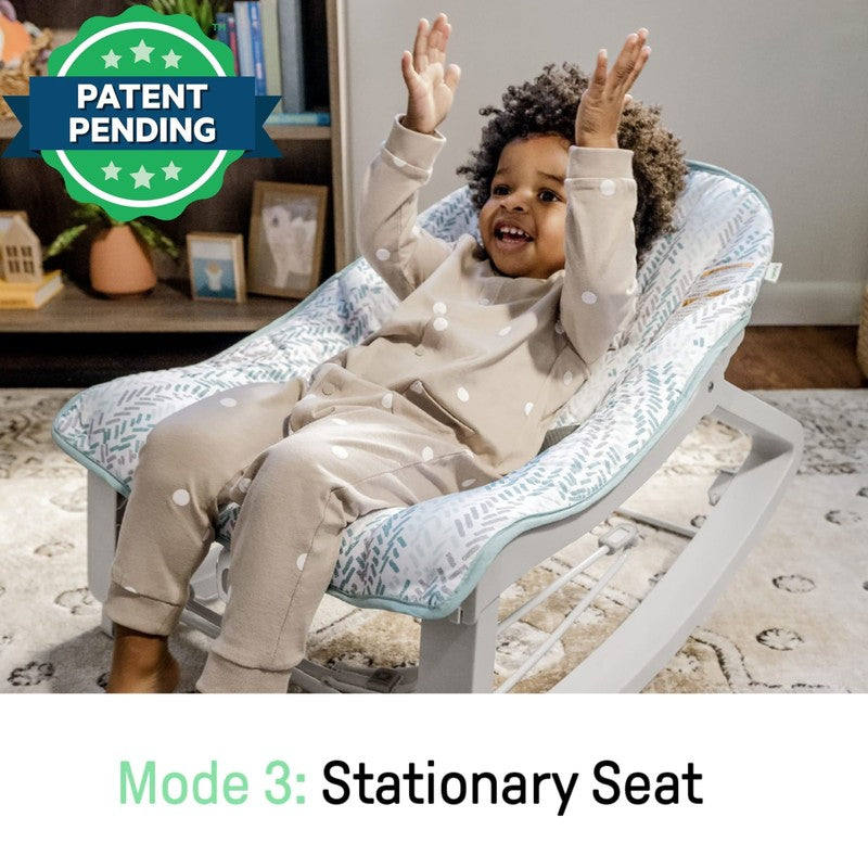 Cozy 3-in-1 Vibrating Baby Bouncer & Rocker Chair - Gray6