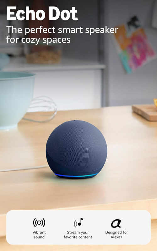 Echo Dot Alexa Smart Speaker Vibrant Sound Bedroom Office Deep Sea Blue10