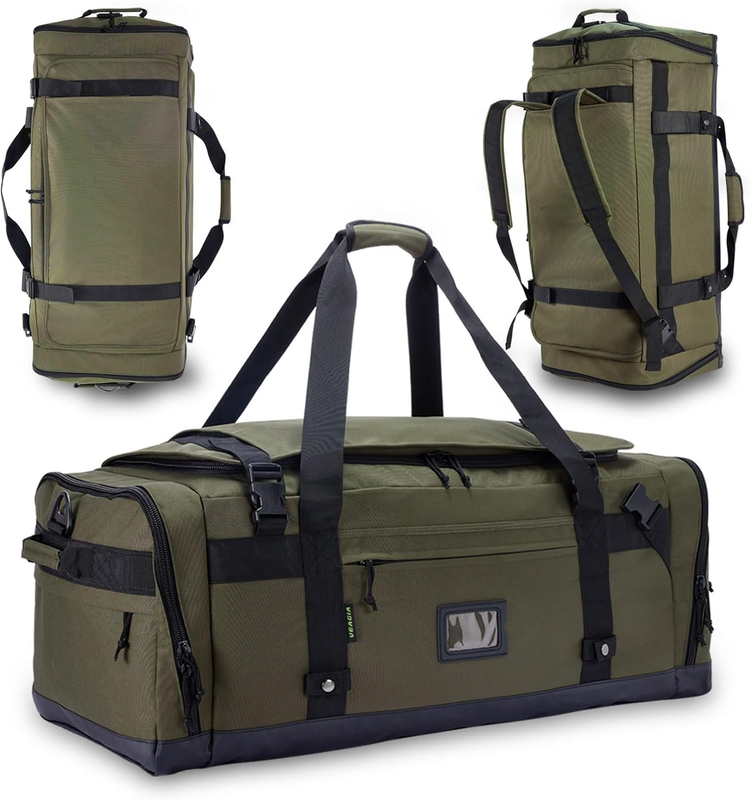 Large Travel Duffle Bag 80L Foldable Gym Backpack Waterproof Shoe Pocket10
