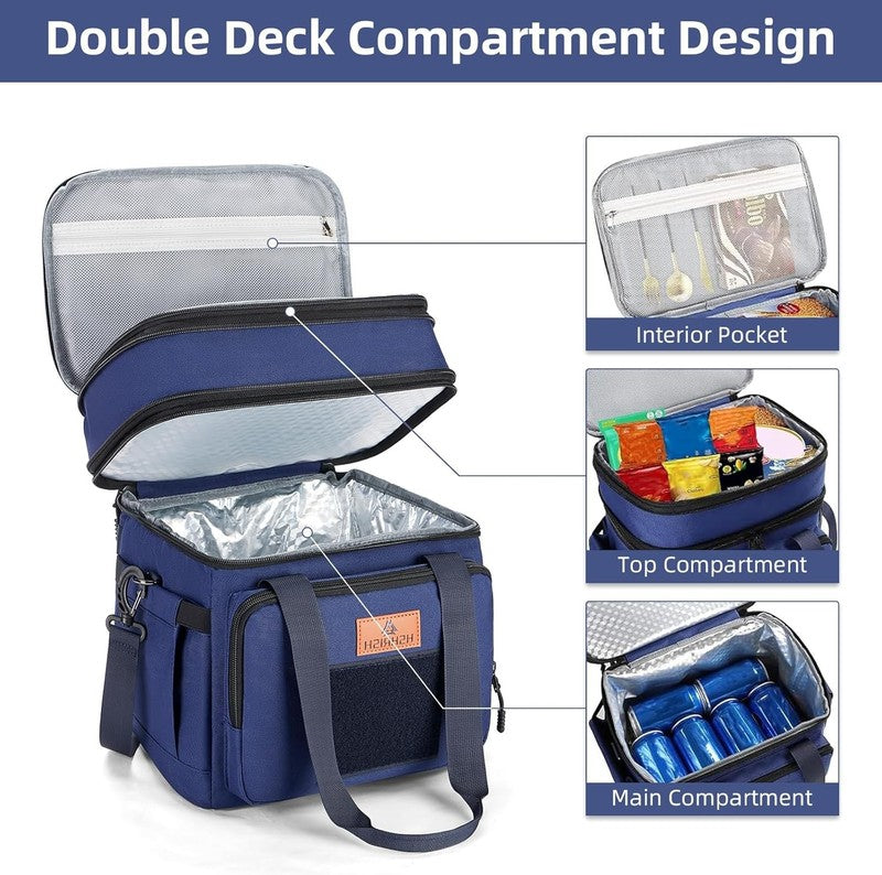 Expandable Insulated Lunch Bag 16L/24 Cans Blue Tactical Cooler2