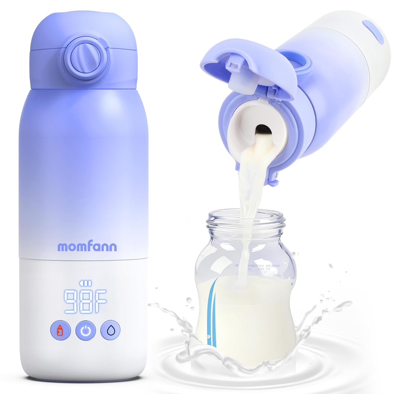Portable Baby Bottle Warmer Dual Heat Breastmilk Formula 12oz Violet10