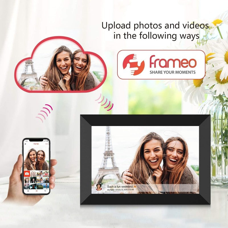32GB FRAMEO 10.1 Inch Smart Wifi Digital Photo Frame 1280X800 IPS LCD Touch Scre1