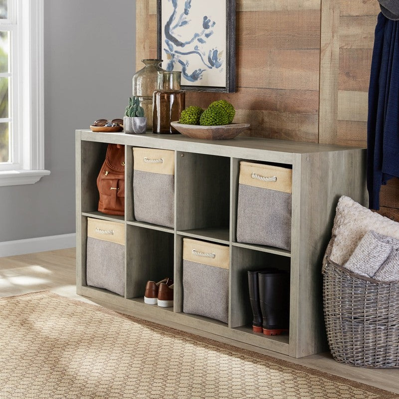 8 Cube Storage Organizer, Rustic Gray4