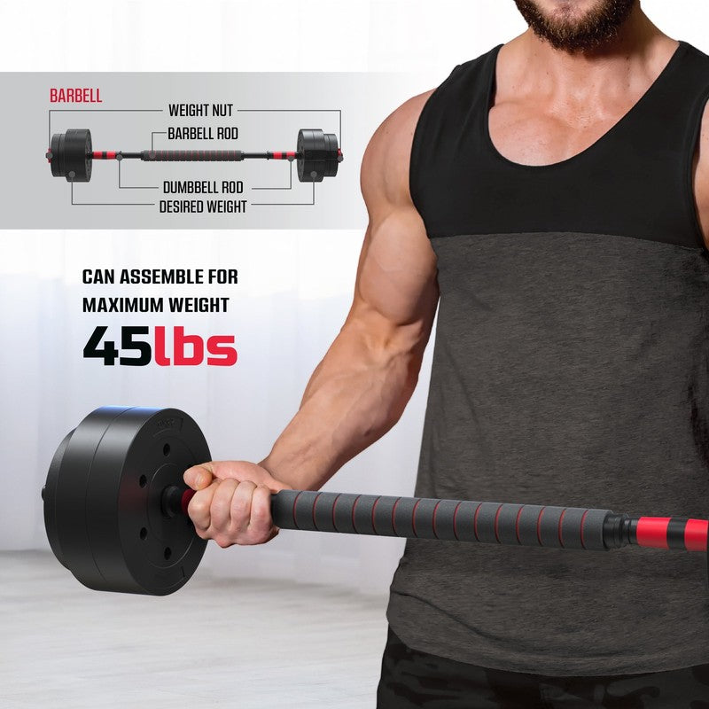 Smartbell Gym 5-In-1 Adjustable Dumbbell Set & Weight Set for Home Workouts, 456