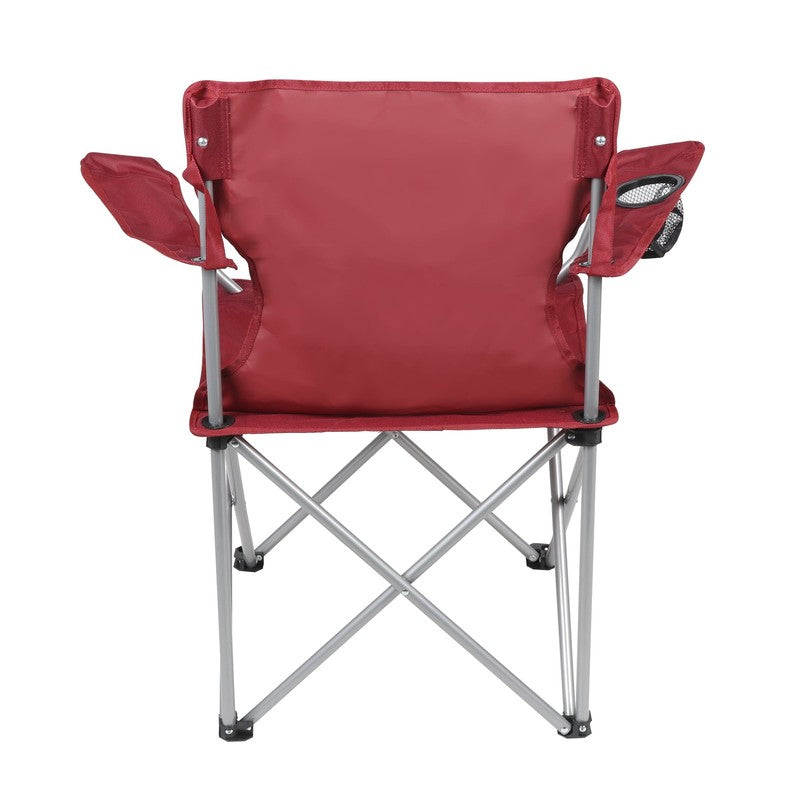 Quad Folding Camp Chair with Cup Holder, Red2