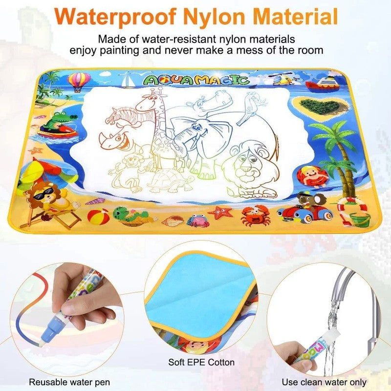 Doodle Drawing Mat, 40 X 32 Inch Large Aqua Magic Water Drawing Mat Toy Gifts fo8