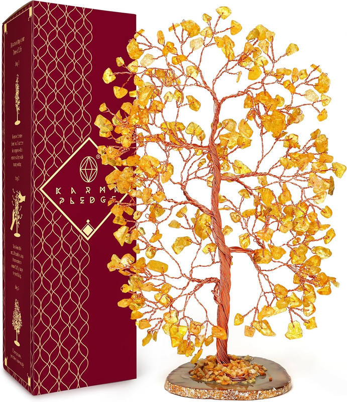 Citrine Crystal Tree of Life Feng Shui Decor Positive Energy Good Luck Gift8