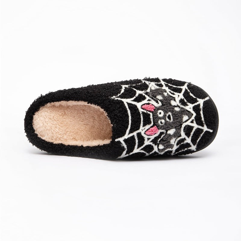 Cute Ghost Plush Halloween Slippers Comfy Warm Slip On for Women Men2