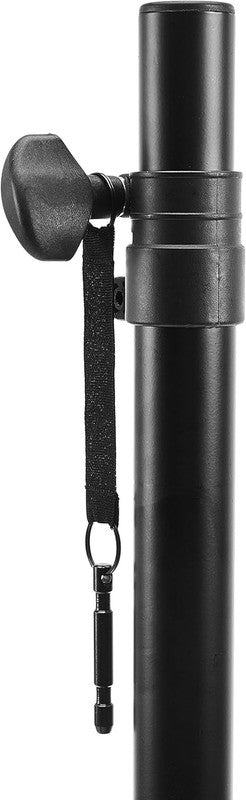 Heavy Duty Adjustable Speaker Stand, 52" 73", Holds 99.2 lbs, Steel, Black2