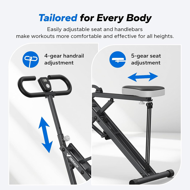 Squat Machine,  R07 2 in 1 Squat Rowing Machine, Easy Setup & Foldable Exercise 6