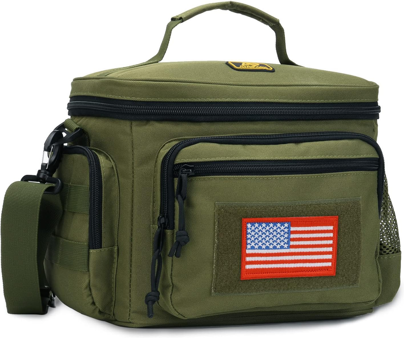 Tactical Lunch Box MOLLE Insulated Leakproof Cooler Bag Green0
