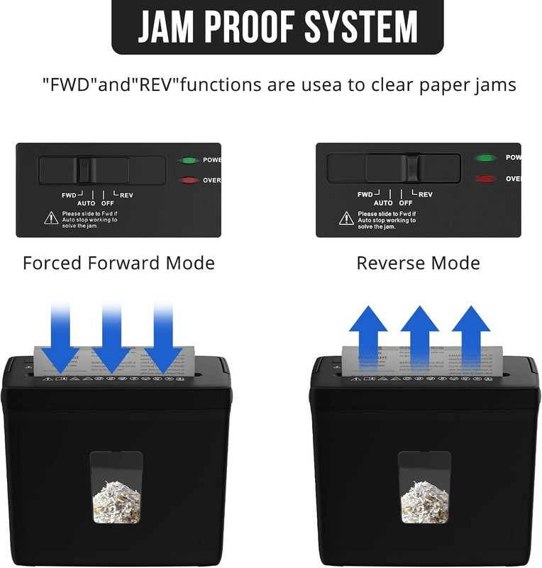 5 Sheet Cross Cut Paper Shredder P 4 Security Home Office Jam Proof Durable5