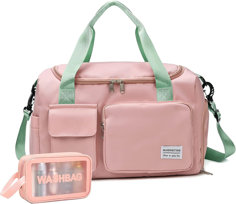 Women Gym Duffle Bag Travel Weekender Carry On w/ Shoe Compartment9