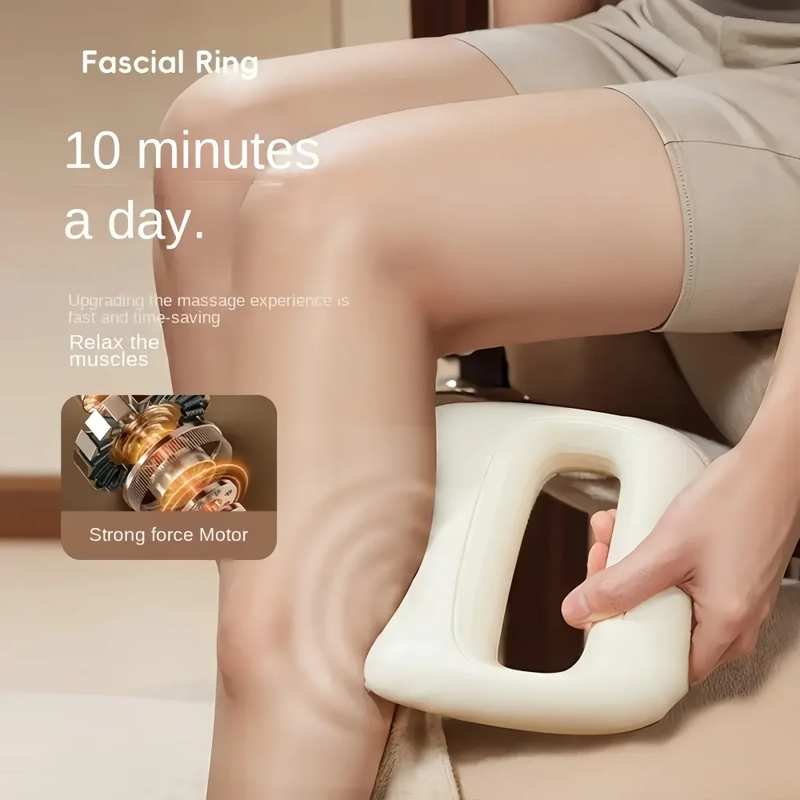 Fascia Ring Vibration Massager with Belt for Relaxation, White4