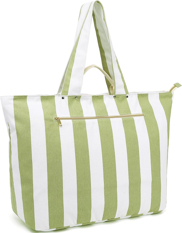 Women's Waterproof Beach Tote Large Canvas Pool Bag Cruise Essentials9