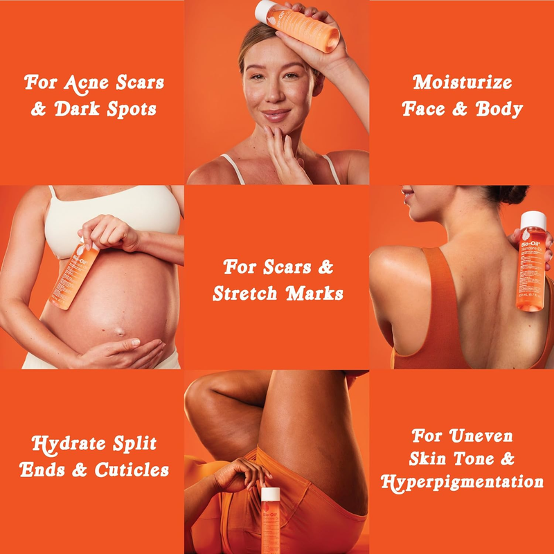 Body Oil Serum for Scars Stretch Marks Vitamin E Moisturizer 4.2 Oz4