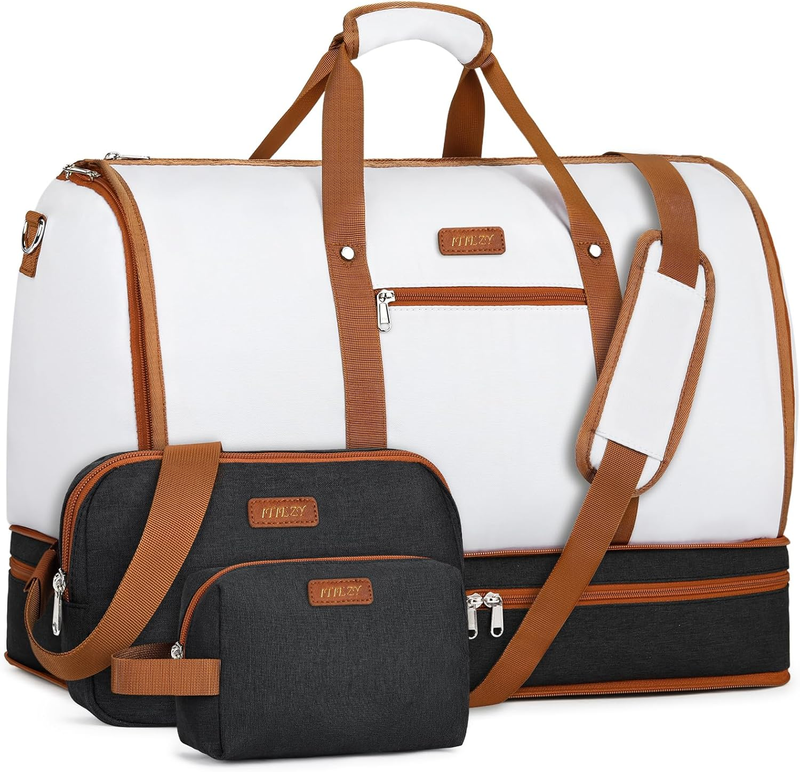 Garment Duffle Bag Travel Convertible Carry On Weekender w/ Shoe Compartment 3Pc9