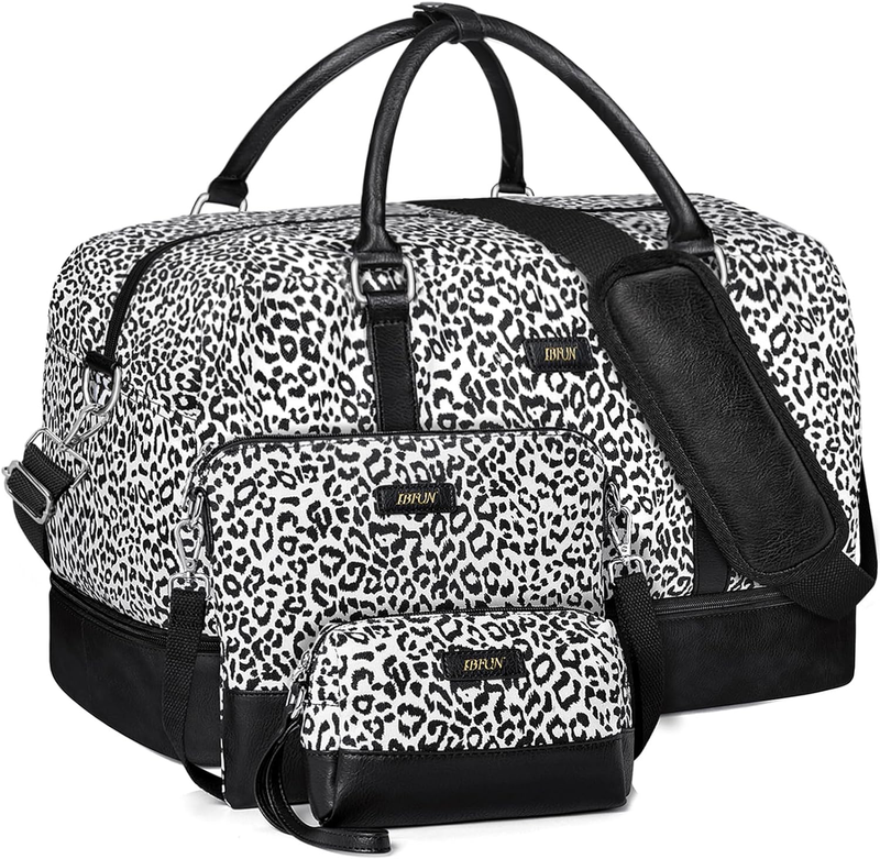 21in Women Weekender Duffle Bag 3Pc Set Carry On Travel Shoe Compartment7
