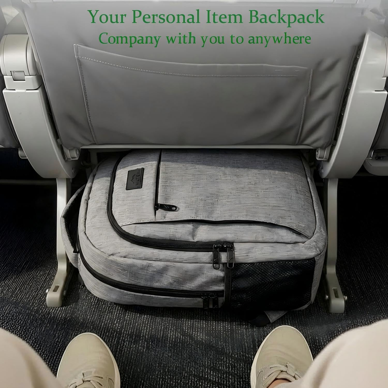 Travel Laptop Backpack Anti Theft Water Resistant 15.6" Computer Bag Grey3