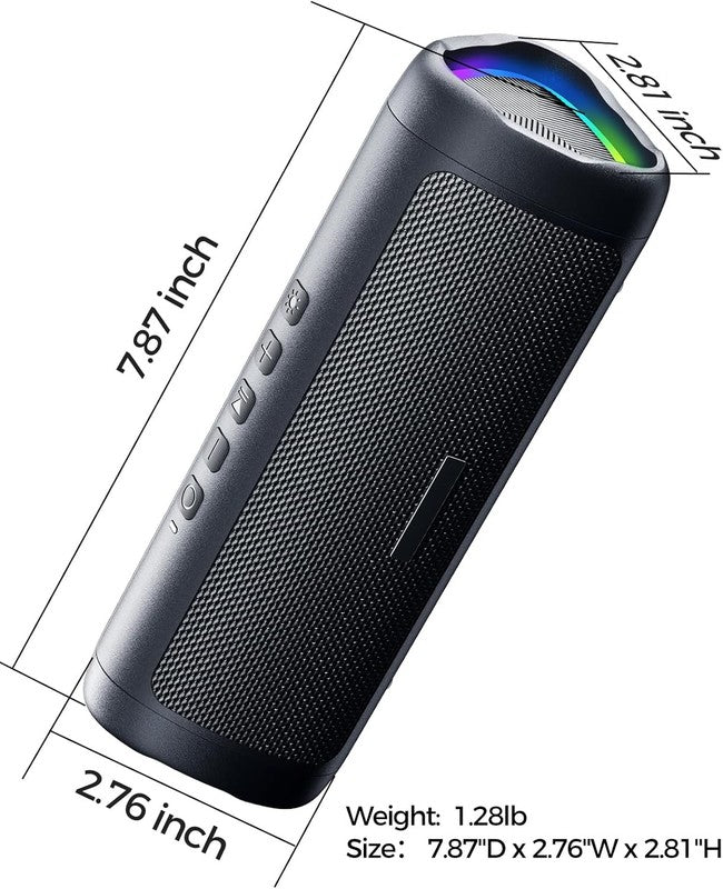 Bluetooth Speaker HD Sound, Portable, IPX5 Waterproof, 20H Playtime, TWS, Black8