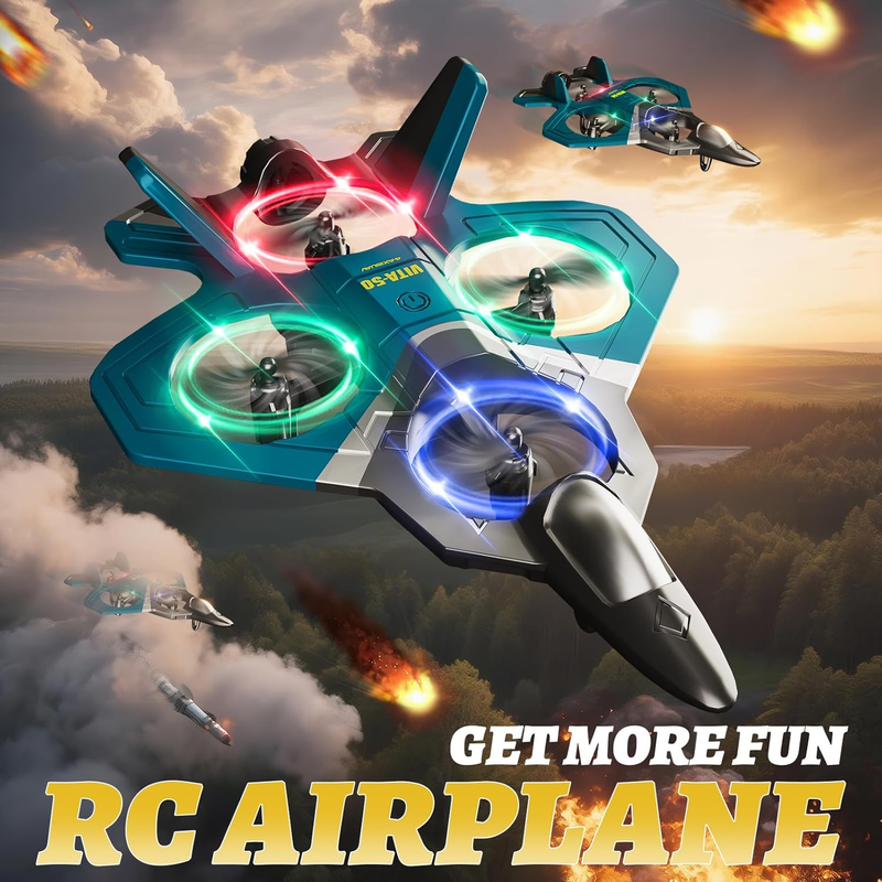 RC Foam Airplane Fighter Jet Remote Control Plane 360° Flip Kids Adults4