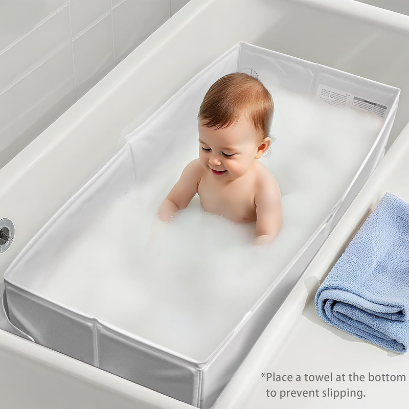 Bella’s Friends Baby Collapsible Travel Bathtub Foldable Portable Gray 6M 3Y2
