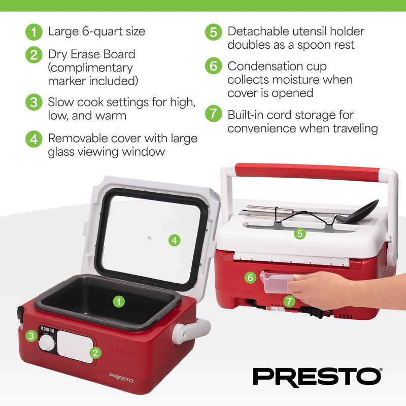 6 Quart Nomad Traveling Slow Cooker3