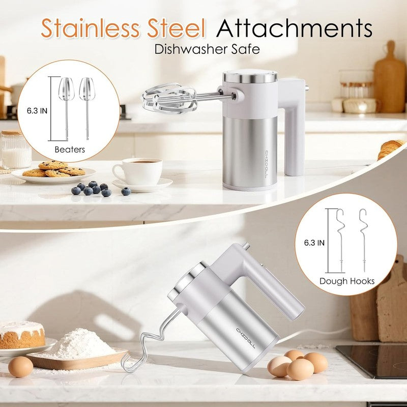 Powerful 600W Hand Mixer, 5 Speed Electric Hand Held Mixer for Baking, Lightweig4