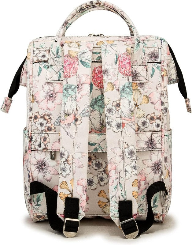 Wide Open Laptop Backpack 15.6" Travel Outdoor Floral Men Women8
