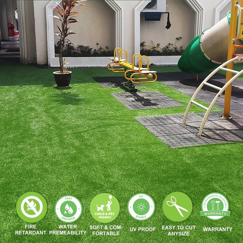 Artificial Grass Turf 5’X10’ , 0.4" Pile Height Indoor Outdoor Synthetic Grass M5