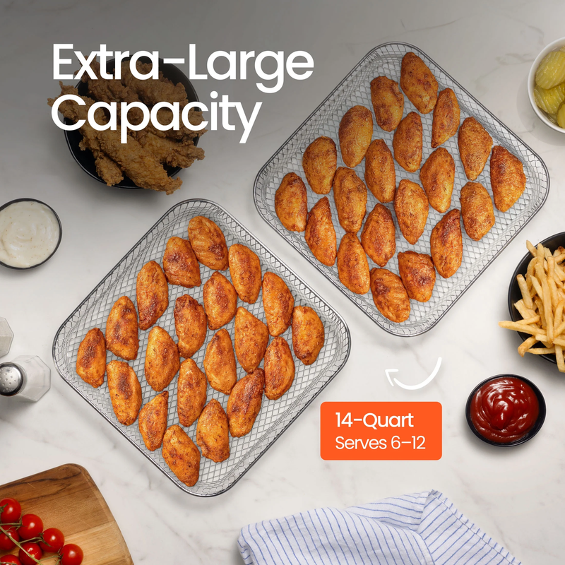 All-In-One 14-Quart Air Fryer, Oven, Rotisserie, Dehydrator with Temperature Pro9