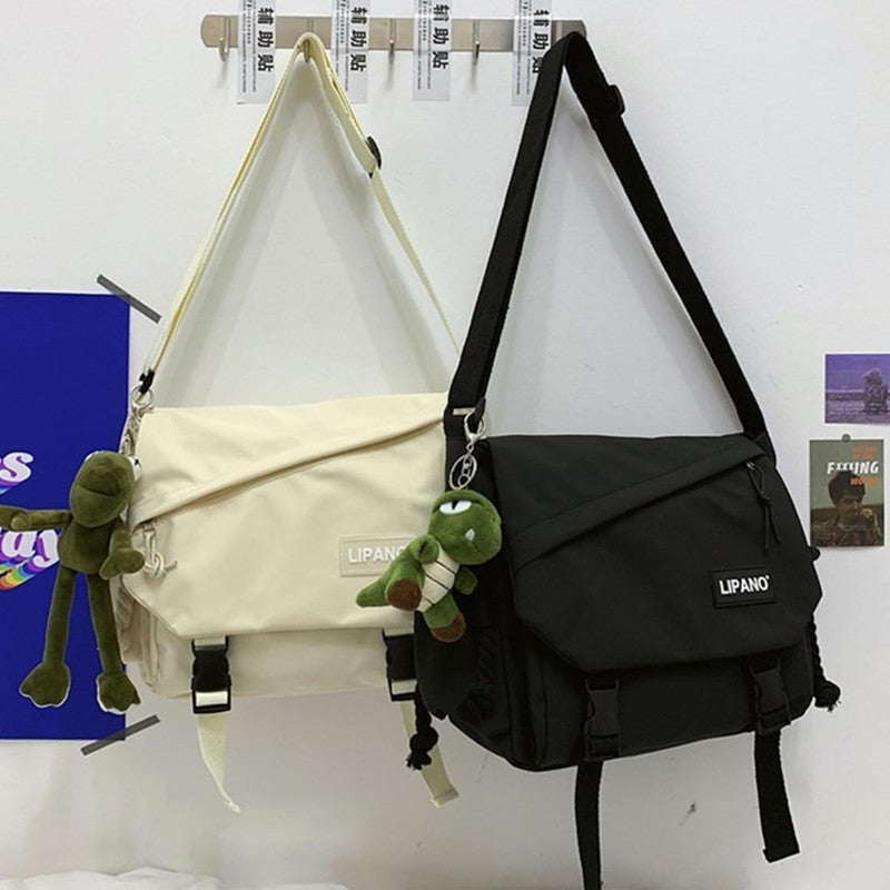 Aesthetic Crossbody Bag Cute Pins Nylon Messenger Japanese Kawaii Shoulder Bag5