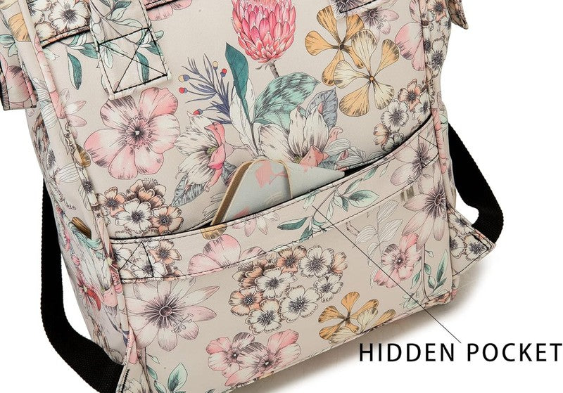 Wide Open Laptop Backpack 15.6" Travel Outdoor Floral Men Women6