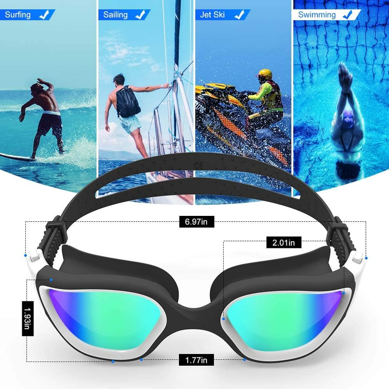 Swim Goggles, Upgraded G1 Polarized Swimming Goggles Anti-Fog for Adult unisex7