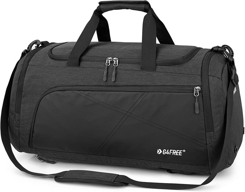 45L 3 Way Duffle Backpack Gym Bag Wet Pocket Shoes Compartment Travel1