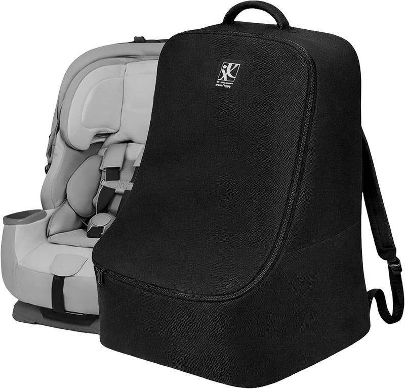 Padded Car Seat Travel Bag Backpack Airline Gate Check Infant Booster Black0