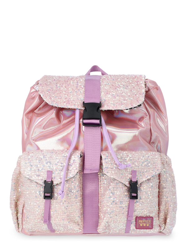 Girls Sequin Rucksack Backpack Sparkly School Bag6