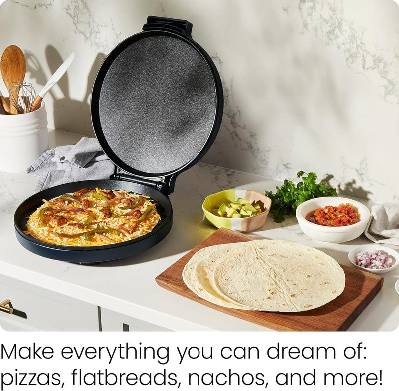 1440W Electric Pizza Maker 12" Nonstick Countertop Oven Quesadilla Omelet1